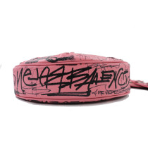 Balenciaga Le Cagole Graffiti Pink Calfskin