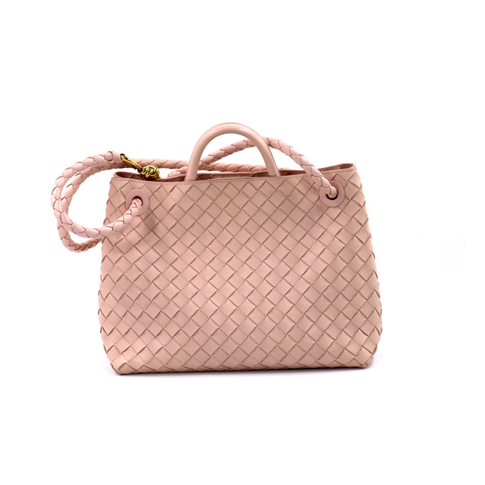 Bottega Veneta Andiamo Pink Leather