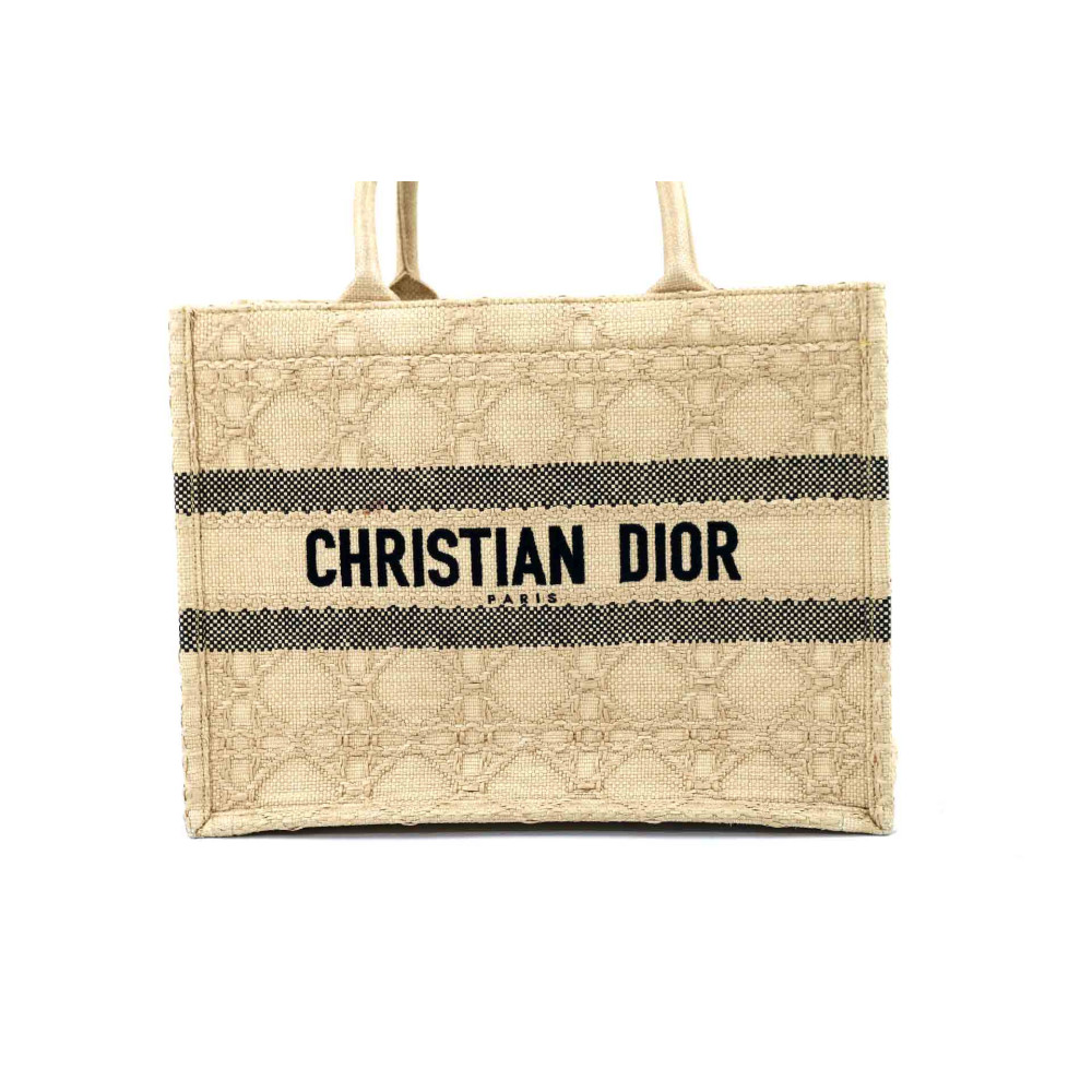 Dior Book Tote Rafia Beige