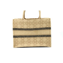 Dior Book Tote Raphia Beige
