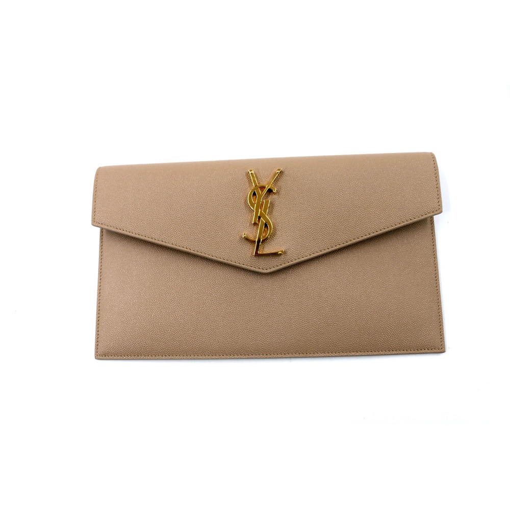 Saint Laurent Uptown Taupe Leather