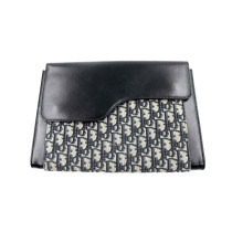 Dior Saddle Pochette Oblique Canvas Blau