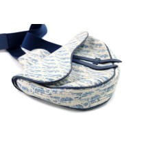 Dior Saddle Handbag Tessuto Bianco e Blu