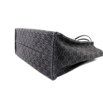 Gucci Einkaufstasche Denim GG Schwarz