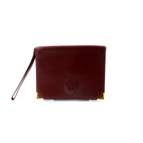Cartier Bordeaux Leather Clutch
