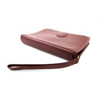 Cartier Bordeaux Leather Clutch