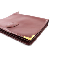 Cartier Clutch Leder Bordeaux