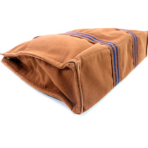 Hermes Herline Brown Canvas