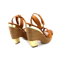 Miu Miu Leather and Rope Pumps Leather