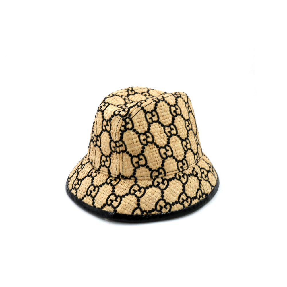 Chapeau en Paille GG Beige Gucci