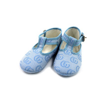Gucci Baby Shoes Blue Canvas