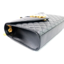 Saint Laurent Envelope Medium Black Leather