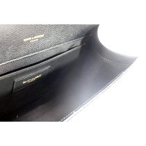 Saint Laurent Envelope Medium Schwarzes Leder