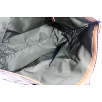 Prada Khaki Canvas Travel Duffel Bag