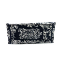 Dior Book Tote Tela Blu e Bianca