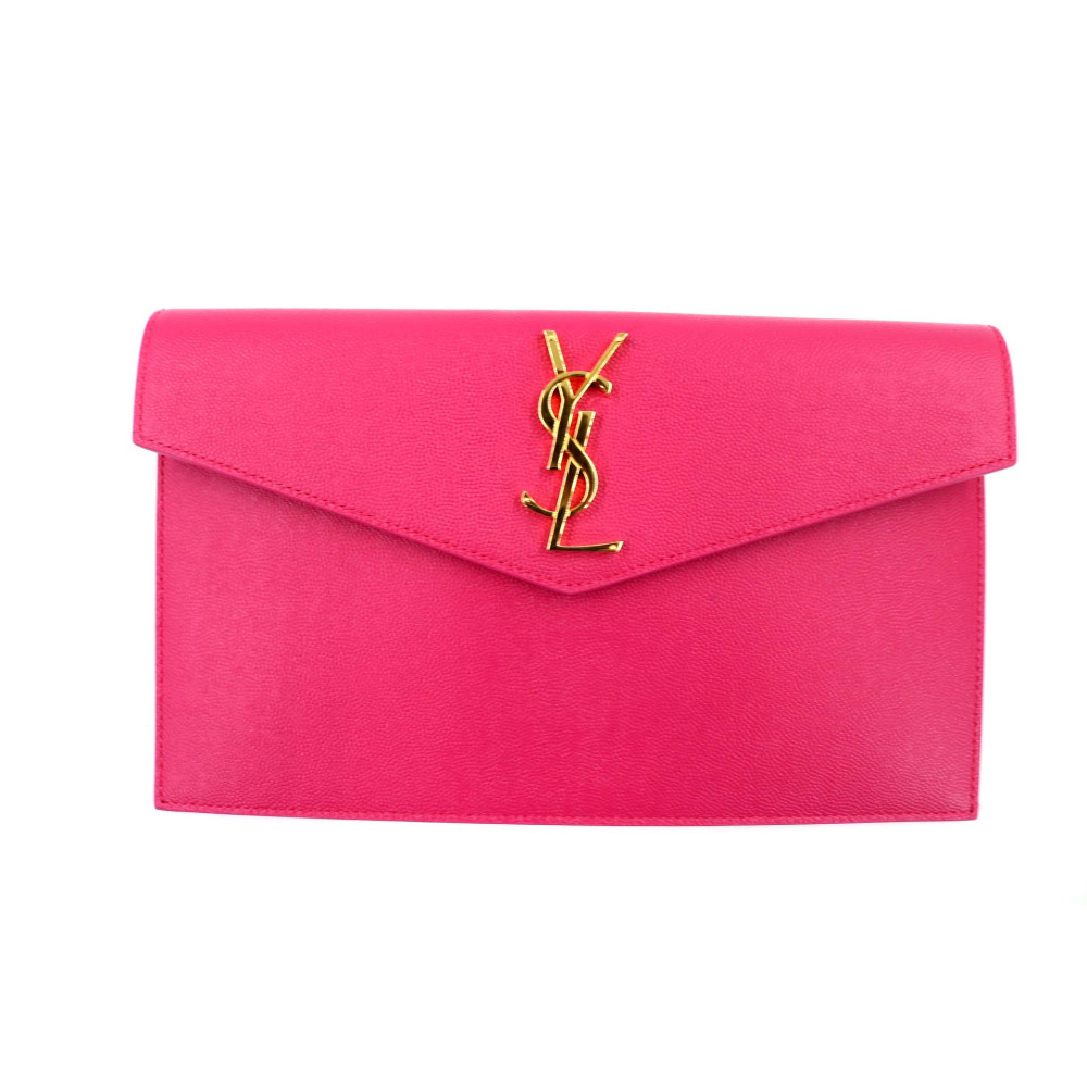 Saint Laurent Uptown Fuchsia Leather