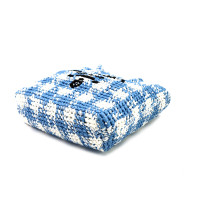 Prada Tote Bag Mini Paglia Blu