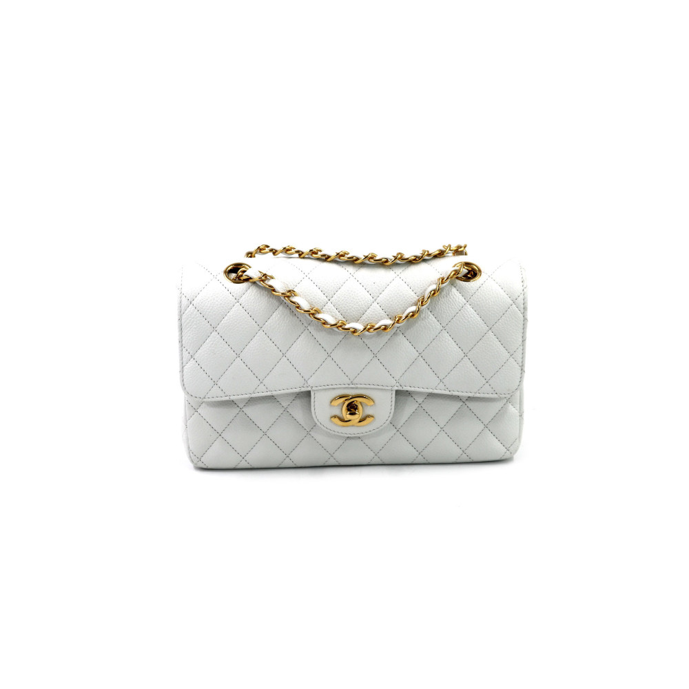 Chanel 23 White Leather