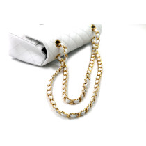 Chanel 23 Weißes Leder