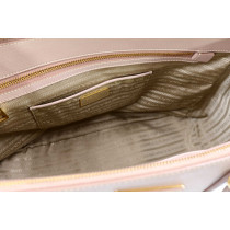 Prada Double Leder Puderrosa