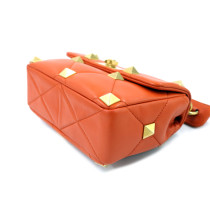 Valentino Roman Stud Leder Orange