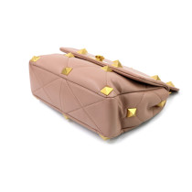 Valentino Roman Stud Leder Beige