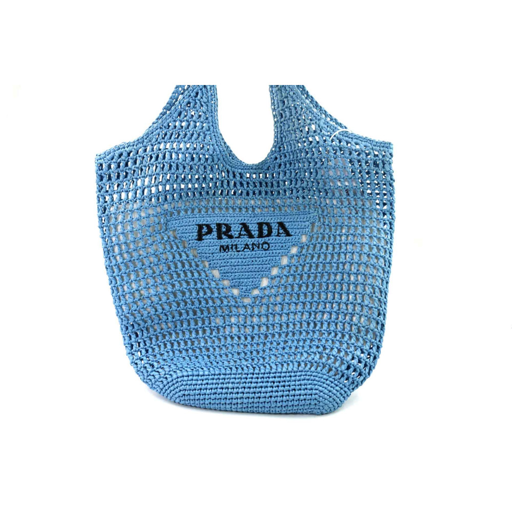 Prada Shopping Paglia Blu