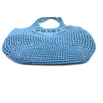 Prada Shopping Paglia Blu
