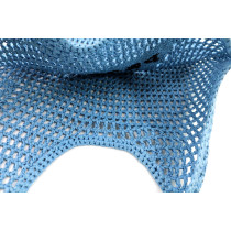 Prada Blue Straw Shopping Bag