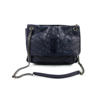 Saint Laurent Niki Blue Leather