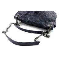 Saint Laurent Niki Leder Blau