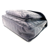 생로랑 니키 블루 가죽