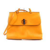 Gucci Bamboo Orange Leather