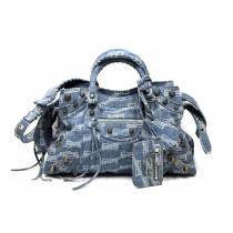 Balenciaga Neo City Cagole Denim Blu