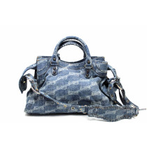 Balenciaga Neo City Cagole Denim Blau