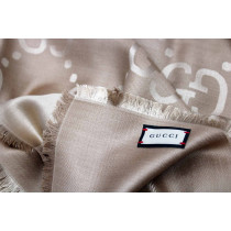 Étole Gucci GG Jumbo Laine et Soie Sable