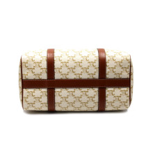 Celine Bauletto Triomphe White Canvas