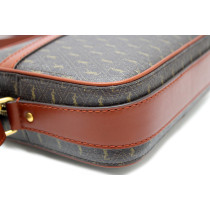 생로랑 카메라 백 브라운 가죽