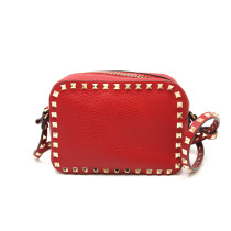 Valentino Rockstud Camera Bag Cuir Rouge