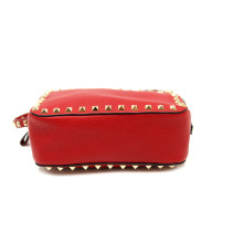 Valentino Rockstud Camera Bag Rote Leder