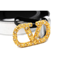 Valentino Silver Leather Belt