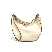 Valentino VLogo Moon Hobo Cuir Ivoire