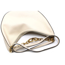 Valentino VLogo Moon Hobo Ivory Leather