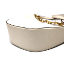 Valentino VLogo Moon Hobo Cuir Ivoire