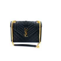 Saint Laurent Envelope Black Leather