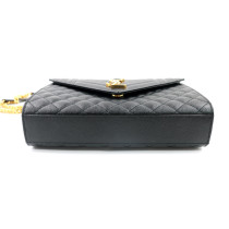 Saint Laurent Envelope Cuir Noir