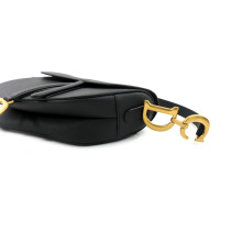 Dior Borsa a Tracolla Saddle Pelle Di Vitello Granulata Nera