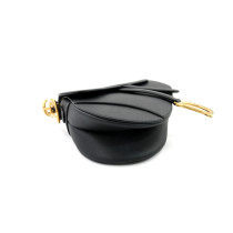 Dior Saddle Schwarzes Leder