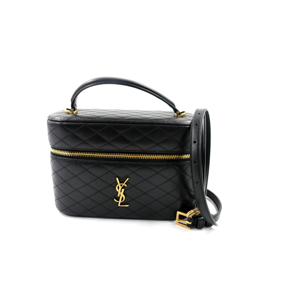 Saint Laurent Gaby Vanity Grande in Pelle di Agnello Nera
