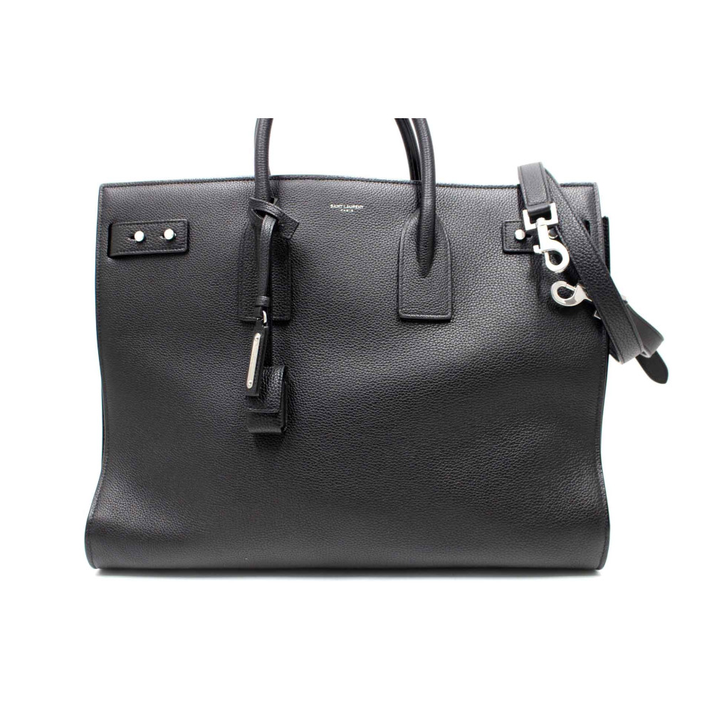copie de Saint Laurent Sac de Jour Large Pelle Nera